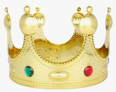 Peach Poppers Crown(Gold, Pack of 1)
