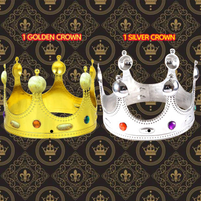 taka saki Crown(Gold, Silver, Pack of 2)