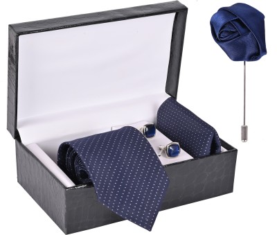 Peednam Silk Tie & Cufflink(Blue)