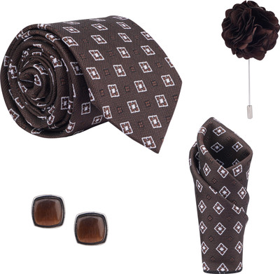 CALIXTO Self Design Tie(Pack of 4)