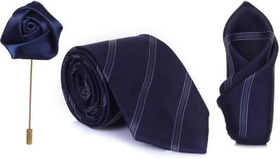 decenttieshop Striped Tie(Pack of 3)