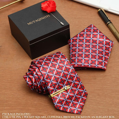 MUTAQINOTI Self Design Tie