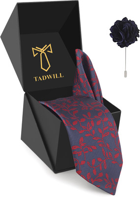 TADWILL Brass Cufflink & Tie Pin Set(Blue)