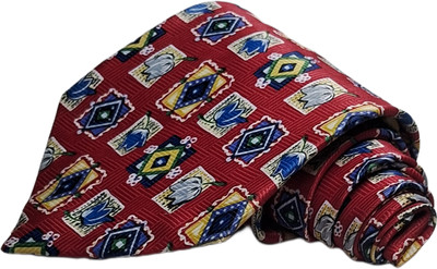 DENMARC Checkered, Geometric Print Tie