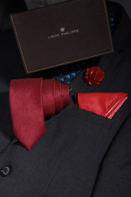 LOUIS PHILIPPE Self Design Tie(Pack of 3)