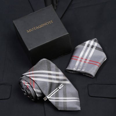 MUTAQINOTI Checkered Tie