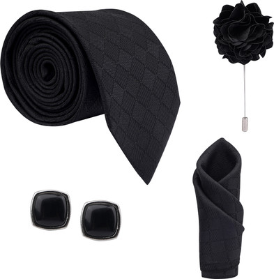 CALIXTO Self Design Tie(Pack of 4)