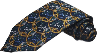 DENMARC Self Design, Geometric Print, Floral Print Tie