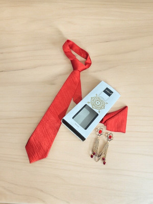 Voxon Self Design, Embellished Tie(Pack of 3)