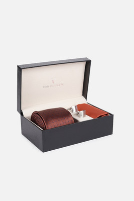 VAN HEUSEN Steel Cufflink Set(Brown)