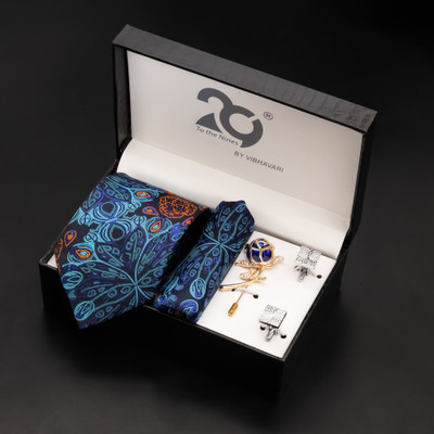 To The Nines Self Design Tie(Pack of 4)