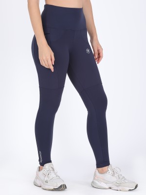 M7 Empire Solid Women Blue Tights