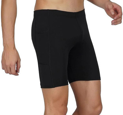 NINQ Solid Men Black Tights