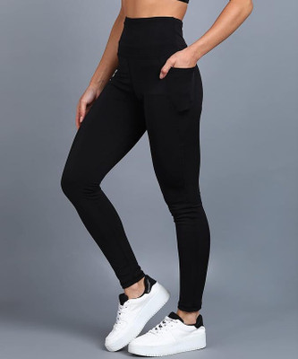 MORAVA Solid Women Black Tights