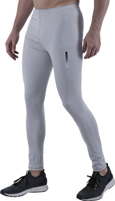 TroopLine Solid Men Grey, Grey Tights
