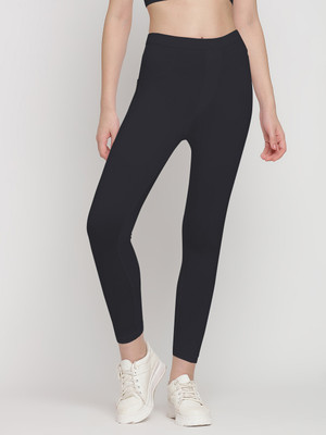 JUKEBOX Solid Women Black Tights