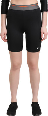 TRAIN HARD EVERYDAY Solid Women Black, Grey Tights