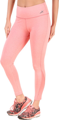 VECTOR X Solid Women Pink Tights