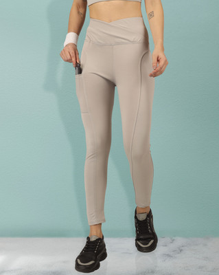 BEYOGINI Solid Women Black Tights