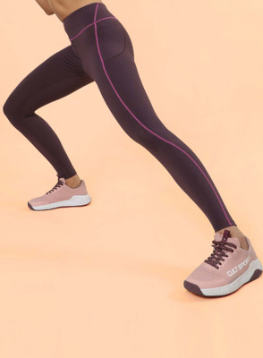 Cult Solid Women Maroon Tights