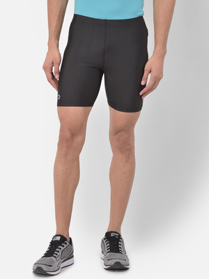 T-GO Solid Men Black Tights