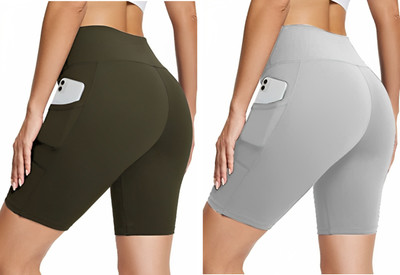 Kashikey creation Solid Women Green, Grey Tights