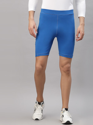 JUMP USA Solid Men Blue Tights