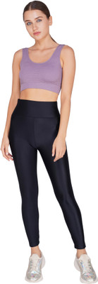 TOMKOT Solid Women Black Tights