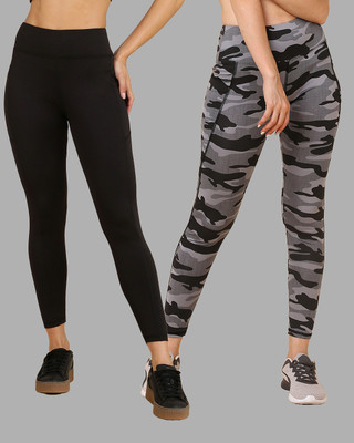 Nexstep Solid, Printed Women Black, Multicolor Tights