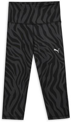 PUMA Printed Girls Black Tights