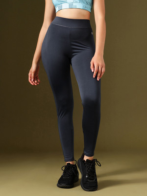 Clovia Solid Women Grey Tights