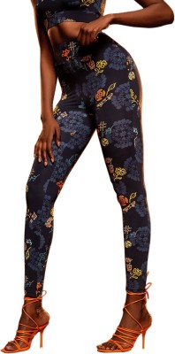 DE TRENDZ Black Jegging(Printed)