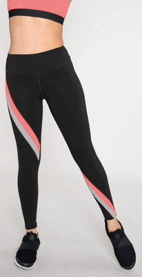 M7 By Metronaut Solid Women Black Tights