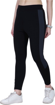 KOOLEST Color Block Women Light Green Tights