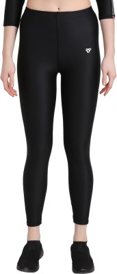 Kyk Solid Women Black Tights