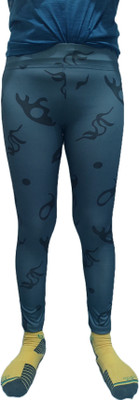 Apiwan by Kastumi Printed, Self Design Women Grey Tights
