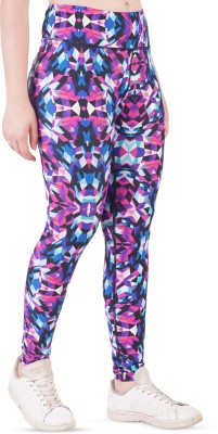 GOTO Printed Women Purple Tights