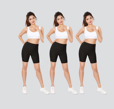 Rithi Fashion Self Design Women Black Tights