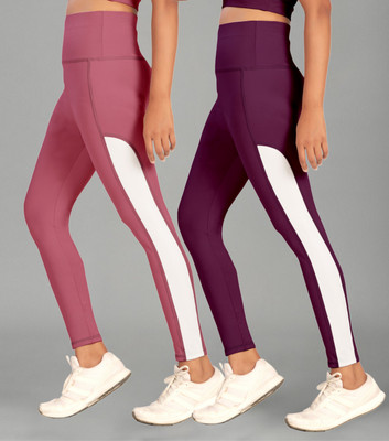 POOJARAN Color Block Women Multicolor Tights