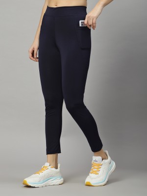 UZARUS Solid Women Dark Blue Tights