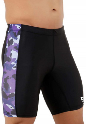 Sportinger Printed Men Black Tights