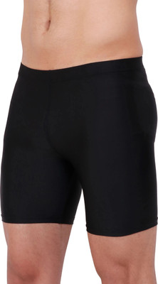 MEN TIGHTY Solid Men Black Tights