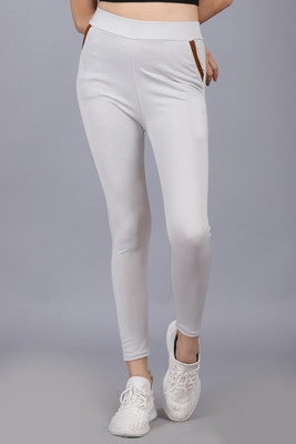 mgrandbear Solid Women Grey Tights