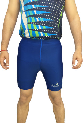 playway Solid Men Blue Tights