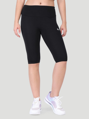 Woomfox Solid Women Black Tights