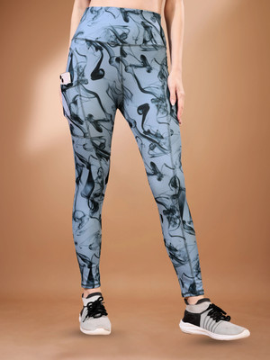 POOJARAN Printed Women Multicolor Tights