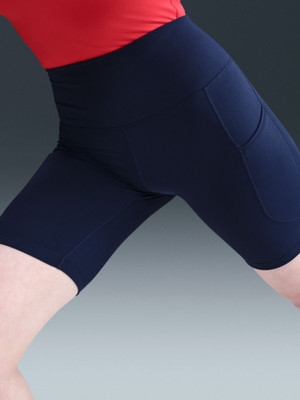 NIKE Solid Women Blue Tights