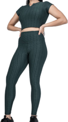 THEFITTHEORY Printed Women Green Tights