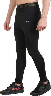 WMX Solid Men Black Tights