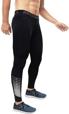 ReDesign Apparels Solid Men Black Tights
